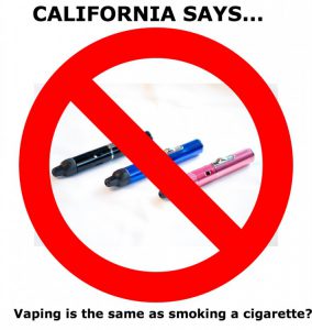 E-cig ban in California California Vaporizer Ban
